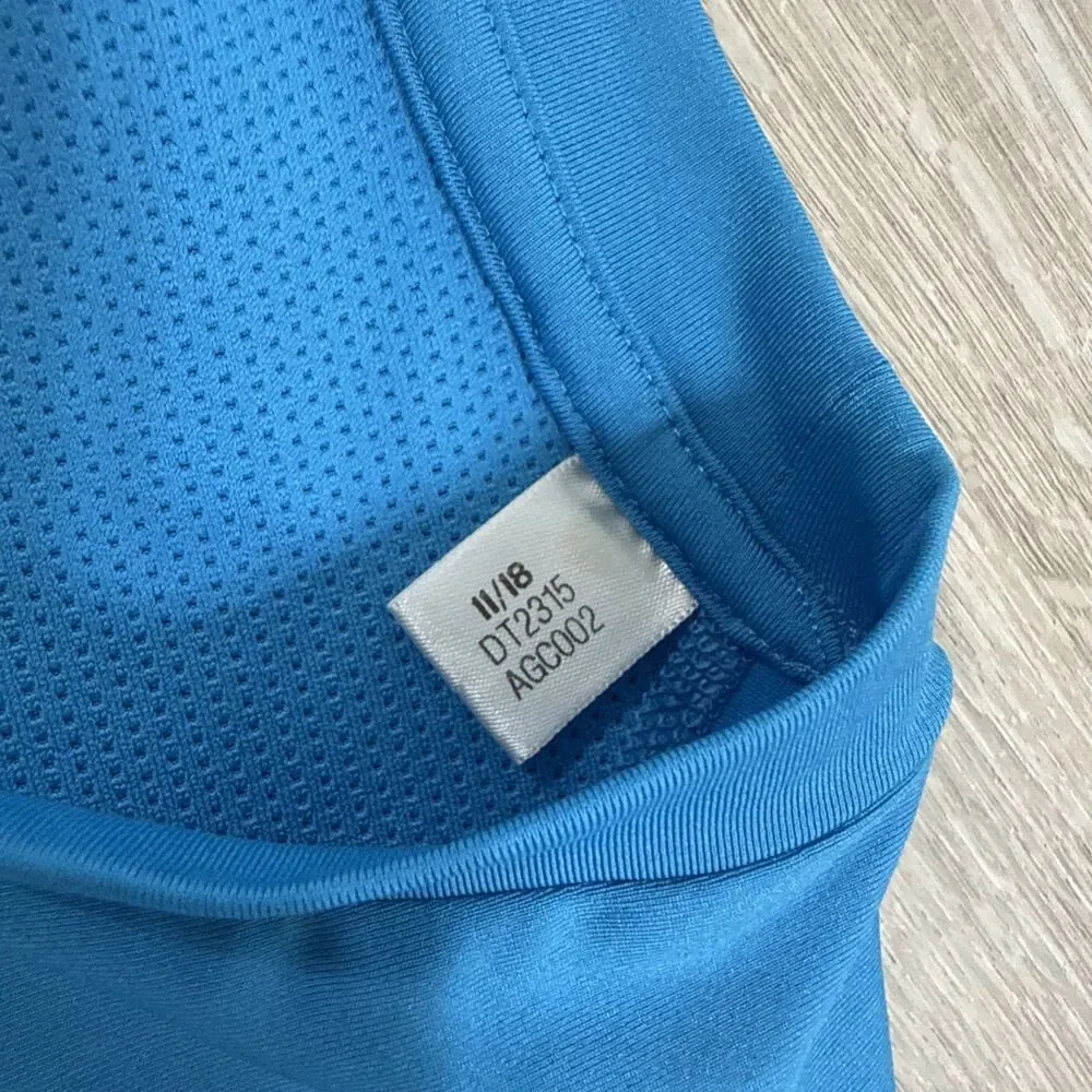 Adidas Shirt Men’s Blue 2XL Alphaskin Climacool Mesh Back Training Workout Tee